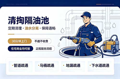 驻马店清掏隔油池